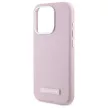 Karl Lagerfeld KLHMP15LPGMSRPP iPhone 15 Pro 6.1" FW Metal Plate MagSafe tok, rózsaszín