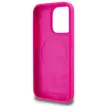 Karl Lagerfeld KLHMP15XSKHPPLF iPhone 15 Pro Max 6.7" Silicone Karl Head Print MagSafe tok, rózsaszín