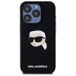 Karl Lagerfeld KLHMP15XSKHPPLK iPhone 15 Pro Max 6.7" Silicone Karl Head Print MagSafe tok, fekete