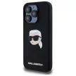 Karl Lagerfeld KLHMP15XSKHPPLK iPhone 15 Pro Max 6.7" Silicone Karl Head Print MagSafe tok, fekete