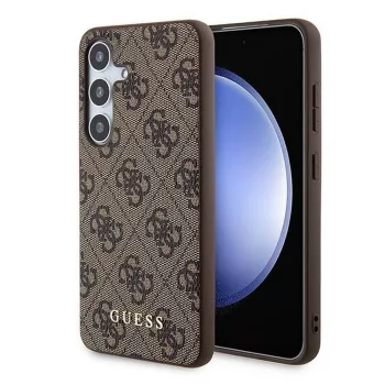   Guess hátlap, tok Samsung Galaxy A35 GUOHCSA35G4GFBR (PU 4G Classic Metal Logo), barna