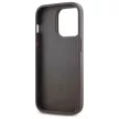 DKNY DKHMP14LPCPVSLE iPhone 14 Pro 6.1" Leather Checkered Mono Pattern MagSafe tok, bézs