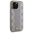DKNY DKHMP14XPCPVSLE iPhone 14 Pro Max 6.7" Leather Checkered Mono Pattern MagSafe tok, bézs