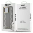 DKNY DKHMP14XPCPVSLE iPhone 14 Pro Max 6.7" Leather Checkered Mono Pattern MagSafe tok, bézs