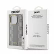 DKNY Leather Checketok, piros Mono Pattern MagSafe DKHMP15LPCPVSLE iPhone 15 Pro 6.1" tok, bézs