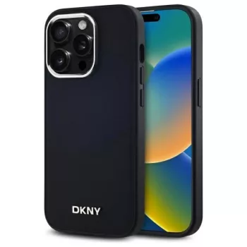   DKNY DKHMP14LPSCMCLK iPhone 14 Pro 6.1" Plain Logo MagSafe tok, fekete