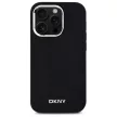 DKNY DKHMP14LPSCMCLK iPhone 14 Pro 6.1" Plain Logo MagSafe tok, fekete