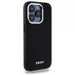 DKNY Grained Metal Logo MagSafe DKHMP15LPSCMCLK iPhone 15 Pro 6.1" tok, fekete
