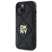 DKNY DKHCP14SPQDSLK iPhone 14 6.1" Quilted Stack Logo tok, fekete
