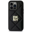 DKNY DKHCP14LPQDSLK iPhone 14 Pro 6.1" Quilted Stack Logo tok, fekete