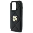 DKNY DKHCP14XPQDSLK iPhone 14 Pro Max 6.7" Quilted Stack Logo tok, fekete