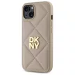 DKNY DKHCP14SPQDSLE iPhone 14 6.1" Quilted Stack Logo tok, bézs