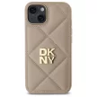 DKNY DKHCP14SPQDSLE iPhone 14 6.1" Quilted Stack Logo tok, bézs