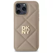DKNY DKHCP14XPQDSLE iPhone 14 Pro Max 6.7" Quilted Stack Logo tok, bézs