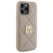 DKNY DKHCP14XPQDSLE iPhone 14 Pro Max 6.7" Quilted Stack Logo tok, bézs