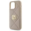 DKNY DKHCP14XPQDSLE iPhone 14 Pro Max 6.7" Quilted Stack Logo tok, bézs