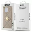 DKNY DKHCP14XPQDSLE iPhone 14 Pro Max 6.7" Quilted Stack Logo tok, bézs