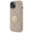 DKNY Quilted Stack Logo DKHCP15SPQDSLE iPhone 15 6.1" tok, bézs
