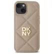 DKNY Quilted Stack Logo DKHCP15SPQDSLE iPhone 15 6.1" tok, bézs