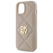 DKNY Quilted Stack Logo DKHCP15SPQDSLE iPhone 15 6.1" tok, bézs
