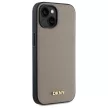 DKNY Leather Checketok, Red Mono Pattern MagSafe DKHMP15SPGHLME iPhone 15 6.1" tok, bézs