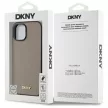 DKNY Leather Checketok, Red Mono Pattern MagSafe DKHMP15SPGHLME iPhone 15 6.1" tok, bézs