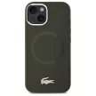 Lacoste LCHMP15SSMAB iPhone 15 6.1" Silicone Croco Logo MagSafe tok, khaki
