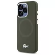 Lacoste LCHMP15LSMAB iPhone 15 Pro 6.1" Silicone Croco Logo MagSafe tok, zöld