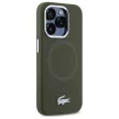 Lacoste LCHMP15LSMAB iPhone 15 Pro 6.1" Silicone Croco Logo MagSafe tok, zöld