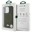 Lacoste LCHMP15LSMAB iPhone 15 Pro 6.1" Silicone Croco Logo MagSafe tok, zöld