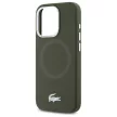 Lacoste LCHMP15XSMAB iPhone 15 Pro Max 6.7" khaki hardcase Silicone Croco Logo MagSafe
