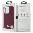 Lacoste LCHMP15XSMAR iPhone 15 Pro Max 6.7" bordeaux hardcase Silicone Croco Logo MagSafe