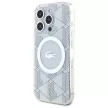 Lacoste LCHMP15LUBSH iPhone 15 Pro 6.1" farine hardcase IML Blend Monogram MagSafe tok, ezüst