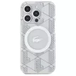 Lacoste LCHMP15LUBSH iPhone 15 Pro 6.1" farine hardcase IML Blend Monogram MagSafe tok, ezüst