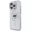 Karl Lagerfeld KLHMP14LHLSCHH iPhone 14 Pro 6.1" IML Metal Choupette Head MagSafe tok, fehér