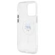Karl Lagerfeld KLHMP14XHLSCHH iPhone 14 Pro Max 6.7" IML Metal Choupette Head MagSafe tok, fehér