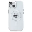 Karl Lagerfeld KLHMP15SHLSCHH iPhone 15 6.1" IML Metal Choupette Head MagSafe tok, fehér