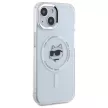 Karl Lagerfeld KLHMP15MHLSCHH iPhone 15 Plus 6.7" IML Metal Choupette Head MagSafe tok, fehér