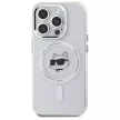 Karl Lagerfeld KLHMP15LHLSCHH iPhone 15 Pro 6.1" IML Metal Choupette Head MagSafe tok, fehér