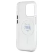 Karl Lagerfeld KLHMP15LHLSCHH iPhone 15 Pro 6.1" IML Metal Choupette Head MagSafe tok, fehér