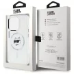 Karl Lagerfeld KLHMP15XHLSCHH iPhone 15 Pro Max 6.7" IML Metal Choupette Head MagSafe tok, fehér