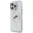 Karl Lagerfeld KLHMP14XHLSKCH iPhone 14 Pro Max 6.7" IML Metal Karl&Choupette Head MagSafe tok, fehér