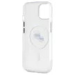 Karl Lagerfeld KLHMP15SHLSKCH iPhone 15 6.1" IML Metal Choupette Head MagSafe tok, fehér