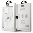 Karl Lagerfeld KLHMP15LHLSKCH iPhone 15 Pro 6.1" IML Metal Karl&Choupette Head MagSafe tok, fehér