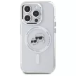 Karl Lagerfeld KLHMP15XHLSKCH iPhone 15 Pro Max 6.7" IML Metal Karl&Choupette Head MagSafe tok, fehér