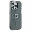 Karl Lagerfeld KLHMP15XHLSKIK iPhone 15 Pro Max 6.7" IML Metal Karl Head MagSafe tok, fekete