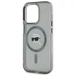 Karl Lagerfeld KLHMP15XHLSKIK iPhone 15 Pro Max 6.7" IML Metal Karl Head MagSafe tok, fekete