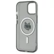 Karl Lagerfeld KLHMP15SHLSCHK iPhone 15 6.1" IML Metal Choupette Head MagSafe tok, fekete