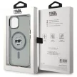 Karl Lagerfeld KLHMP15SHLSCHK iPhone 15 6.1" IML Metal Choupette Head MagSafe tok, fekete