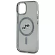 Karl Lagerfeld KLHMP15SHLSKCK iPhone 15 6.1" IML Metal Choupette Head MagSafe tok, fekete
